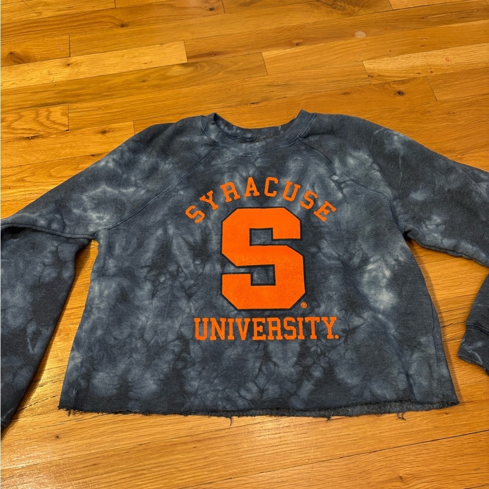 The Original Retro Brand Girls  Syracuse University Tie-Dye Sweatshirt Size L